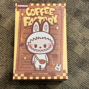 NIB POP BEAN Coffee Factory Series- Plush Pendant blind box